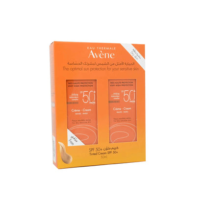 Avène SPF 50+ Very High Protection Cream Tinted 50 Ml 1+1 Offer Pack