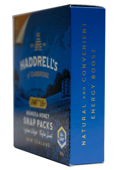 Haddrell's Manuka Honey Snap Packs UMF 16+ 10 Packs