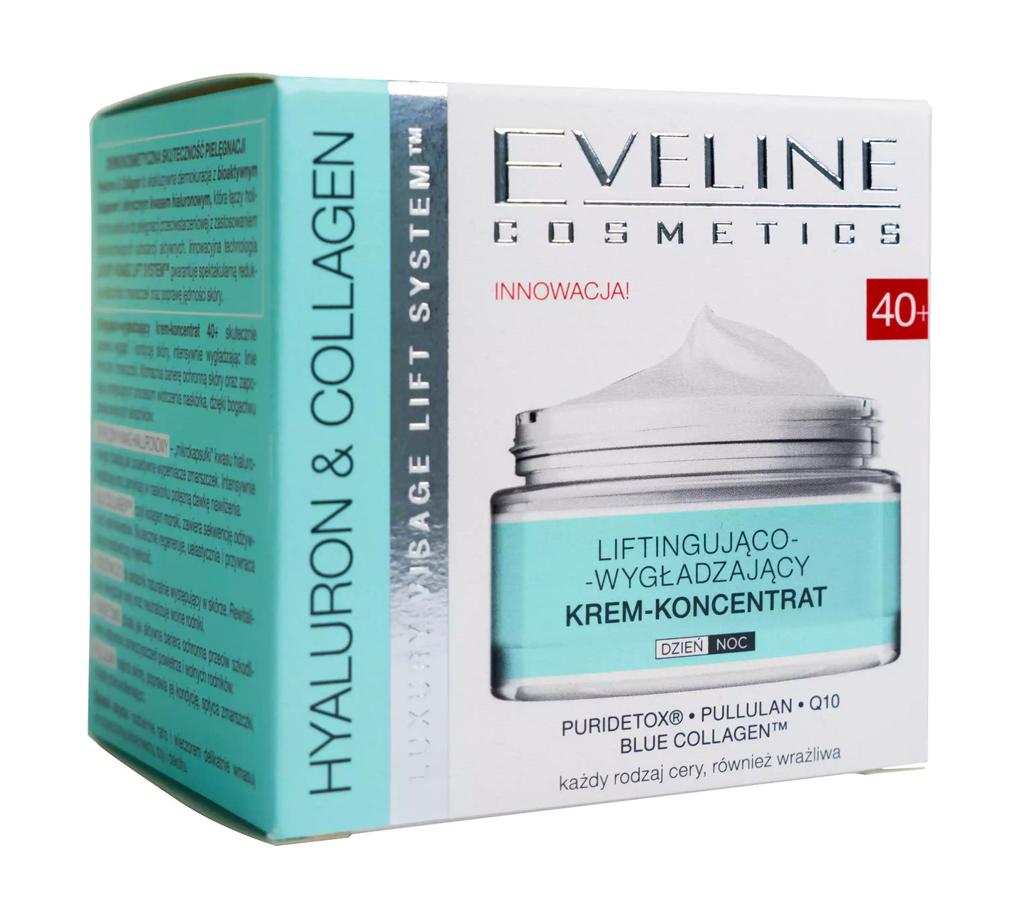 Eveline 40+ Hyaluron and Collagen Lifting and Smoothing Day and Night Cream 50 Ml