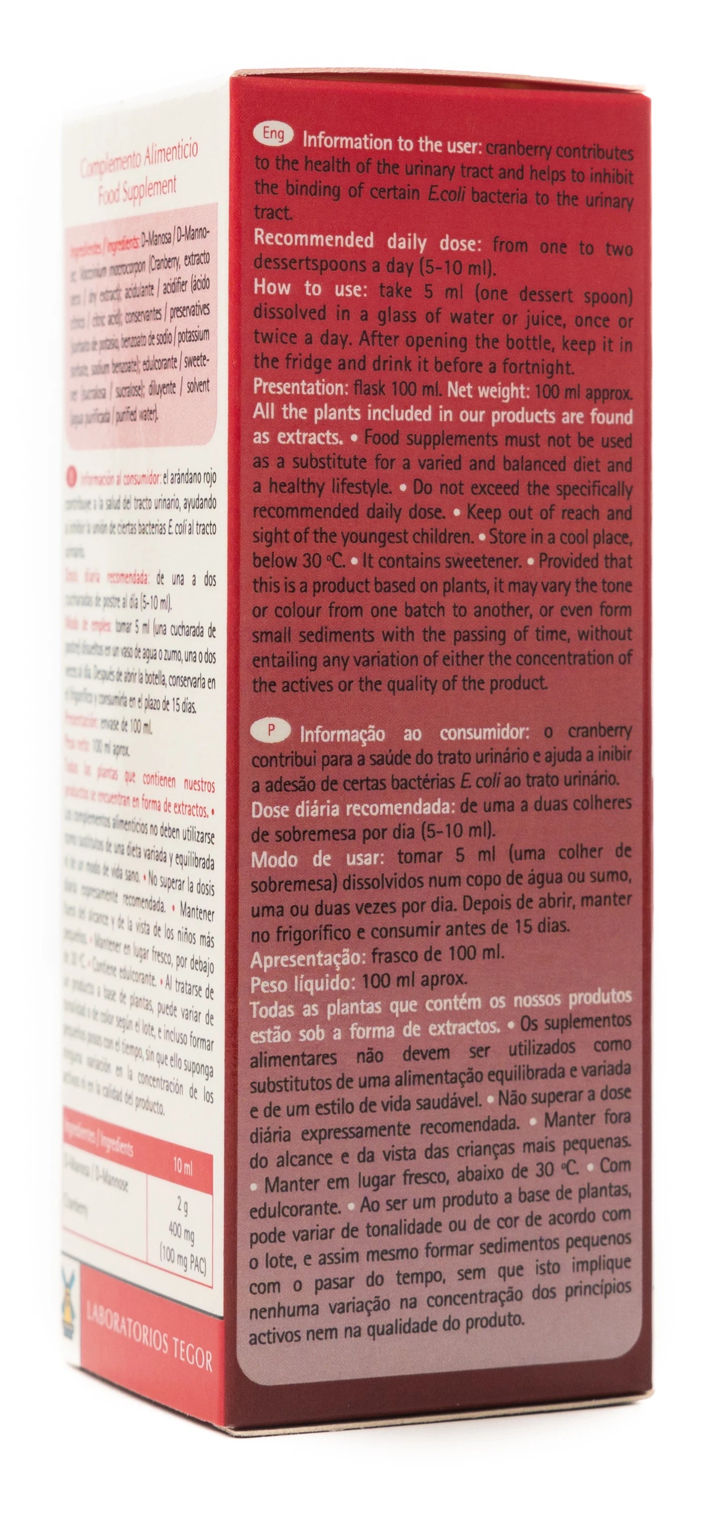 Vitacist 200mg Cranberry Solution 100 ml