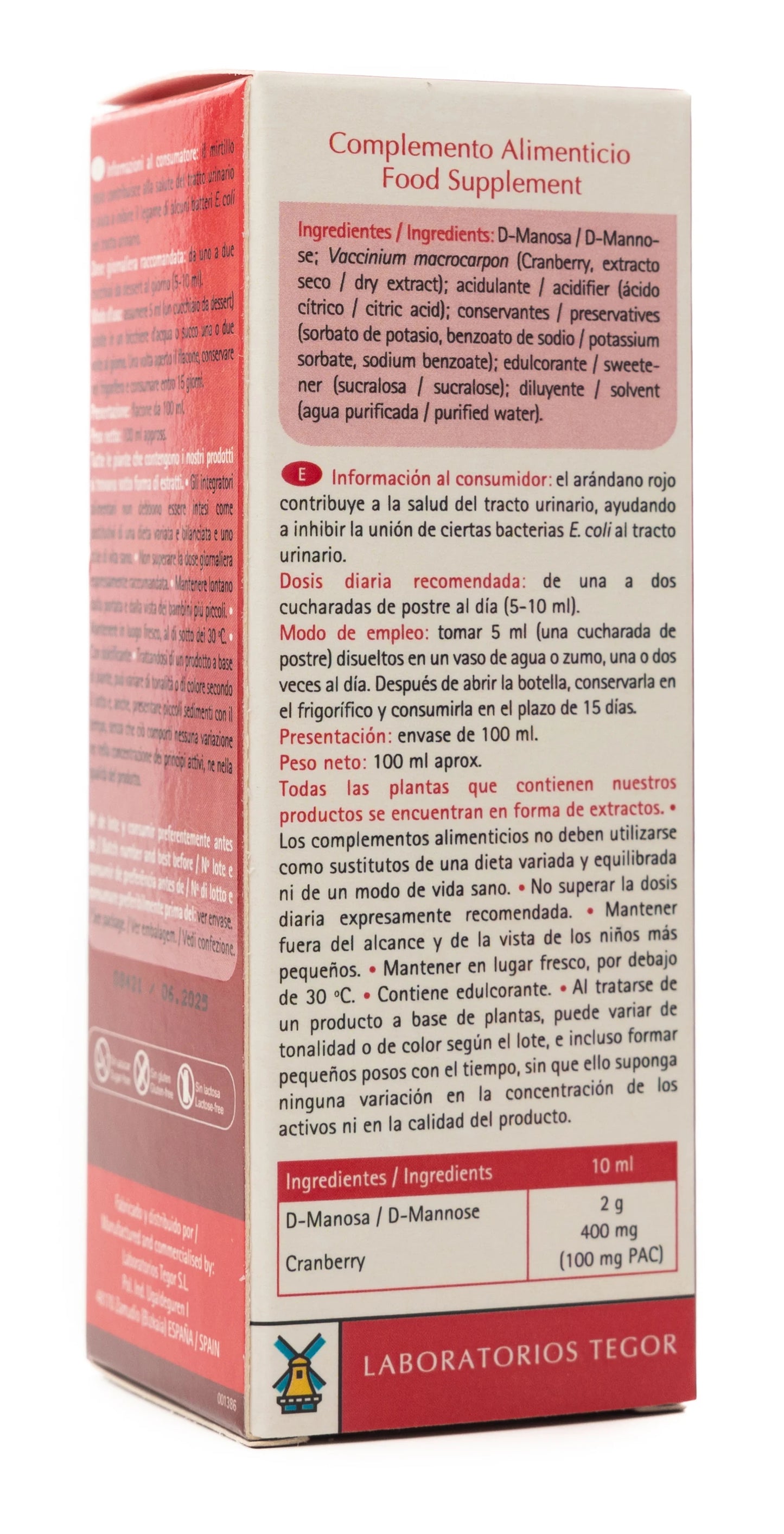 Vitacist 200mg Cranberry Solution 100 ml