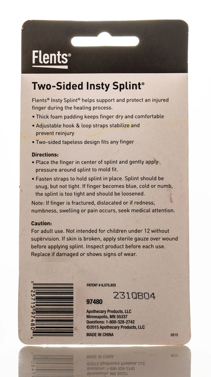 Flents Two Sided Insty Splint 2 Pieces [Medium/Large] 97480