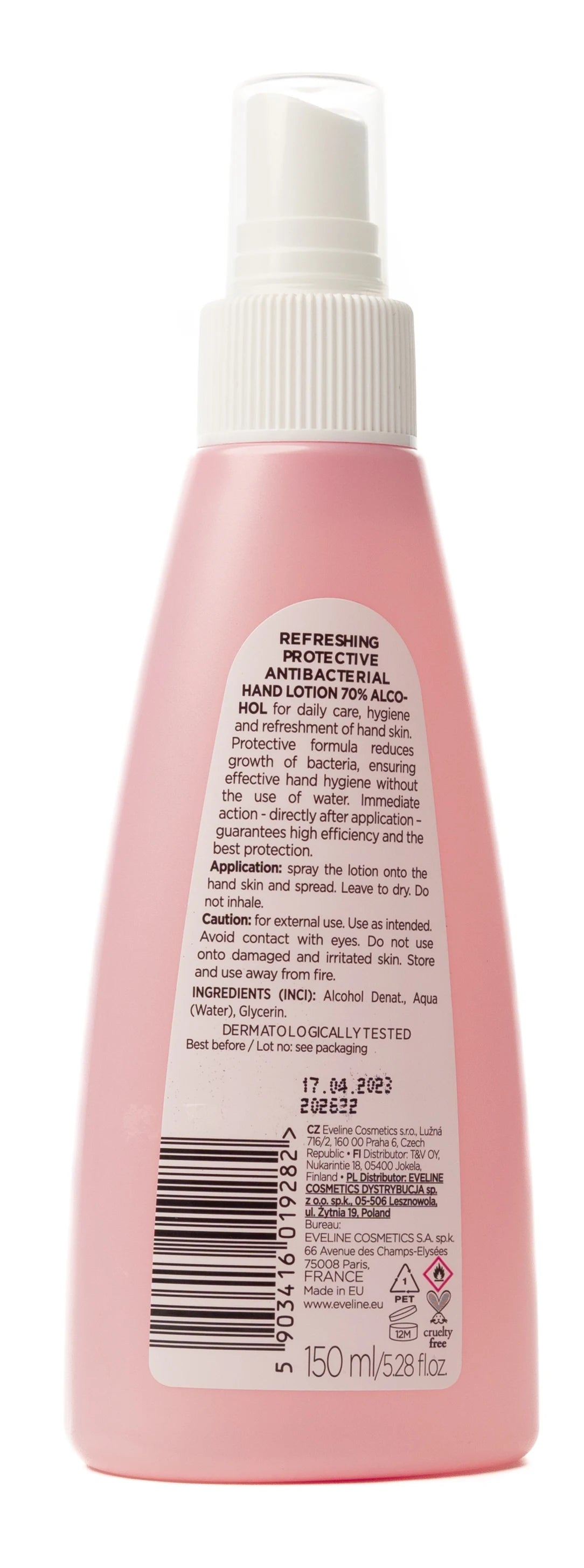 Eveline Handmed Refresh Lotion 150 Ml Pink