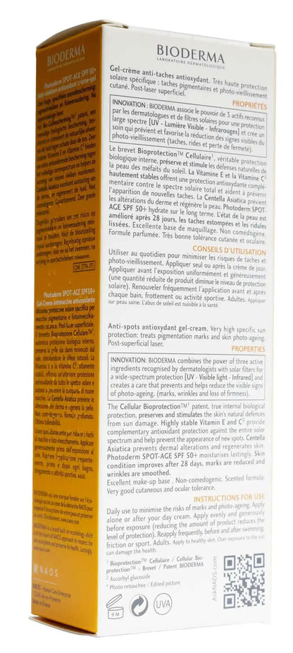 Bioderma Photoderm SPOT-AGE SPF50+ Gel-Cream 40 Ml 1+1 Offer Pack