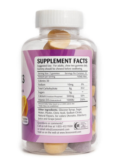 Amerix Calcium +Vitamin D3 60 Adult Gummies