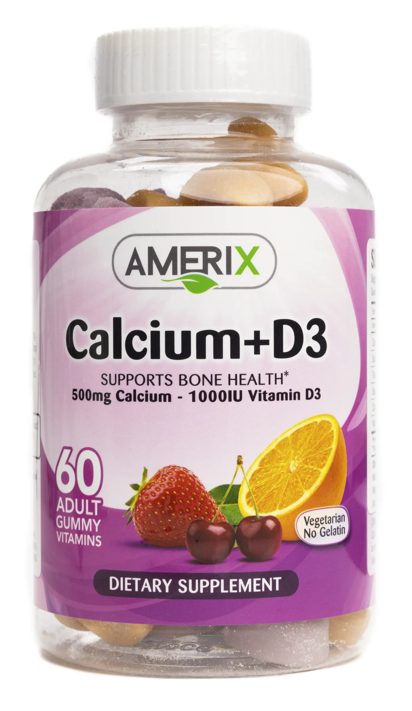 Amerix Calcium +Vitamin D3 60 Adult Gummies