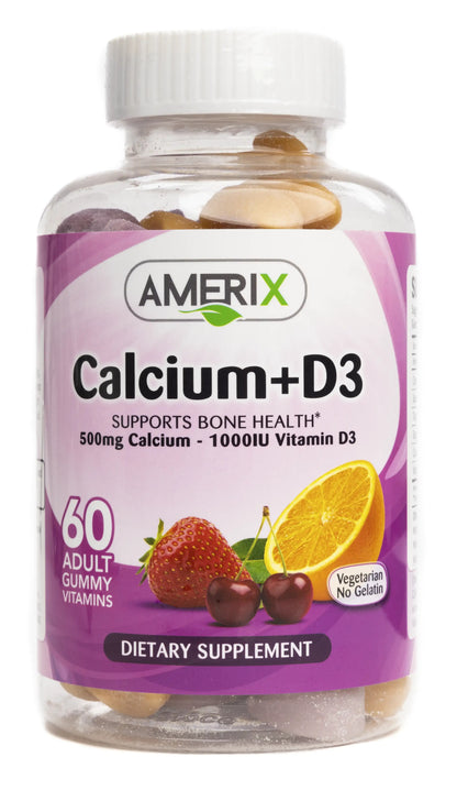 Amerix Calcium +Vitamin D3 60 Adult Gummies