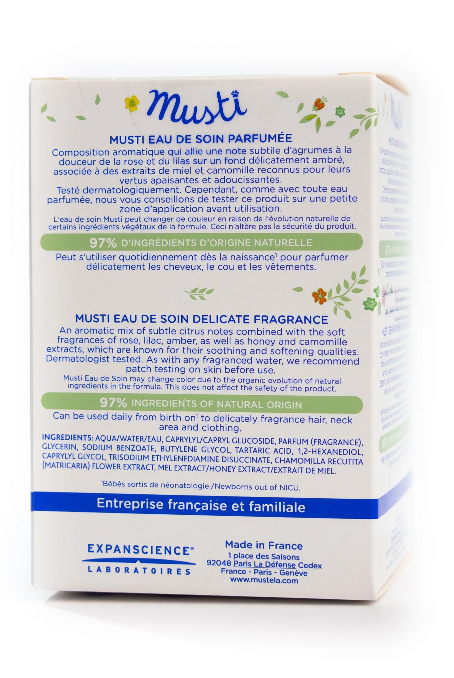 Mustela Musti Fragrance 50 Ml