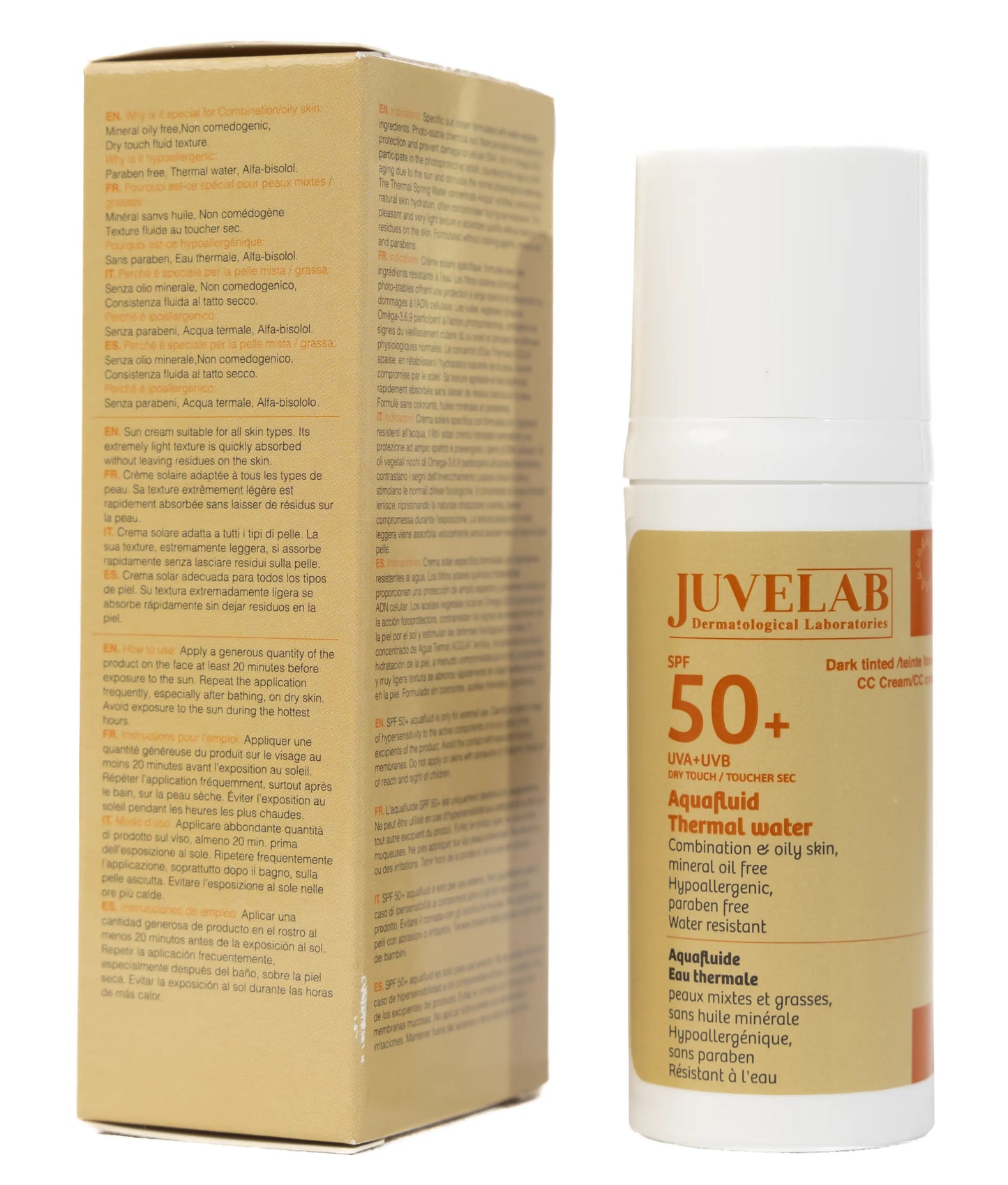 Juvelab SPF 50+ Dark Tint Aqua Fluid 40ML