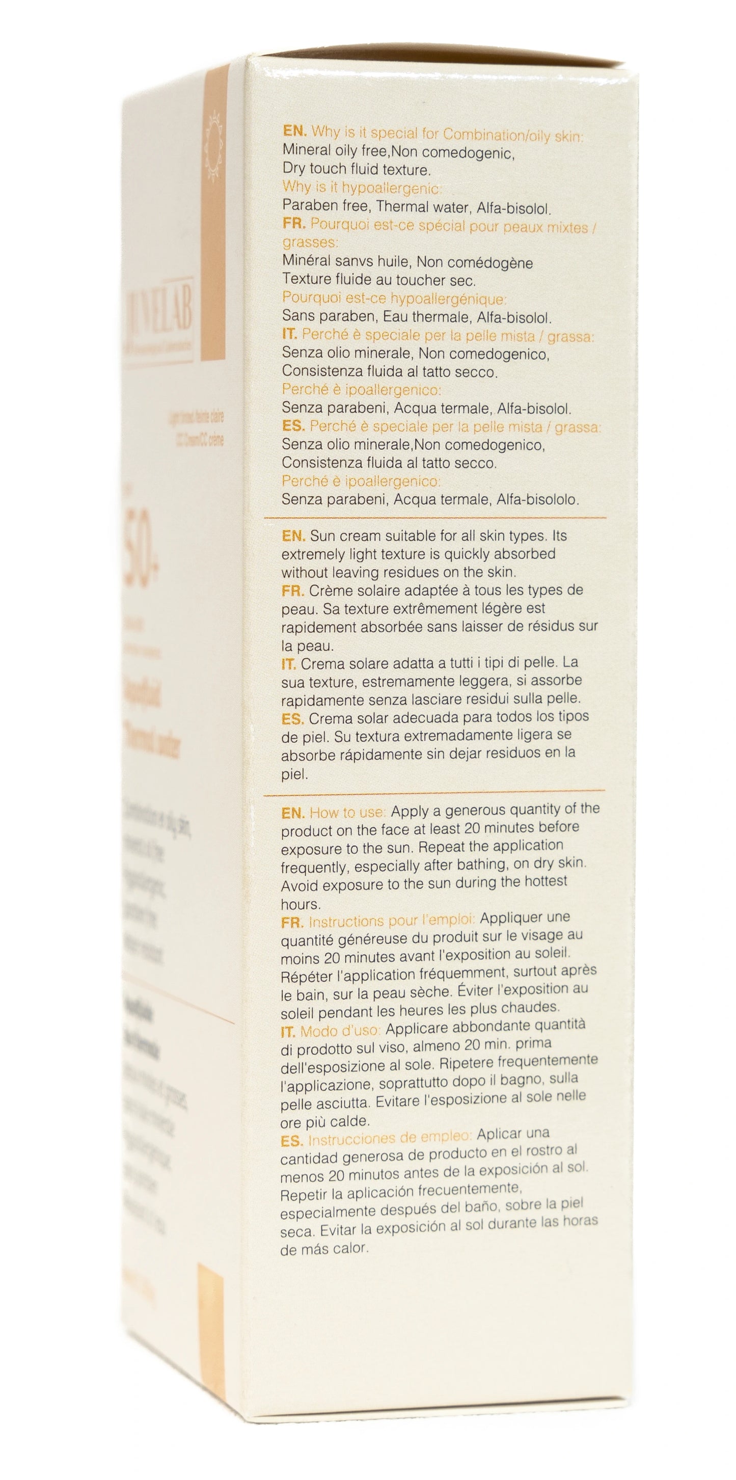 Juvelab Spf 50+ Light Tint Aqua Fluid 40 Ml