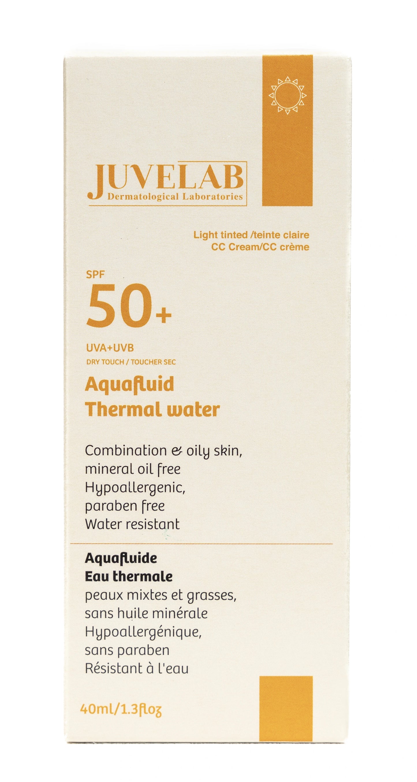 Juvelab Spf 50+ Light Tint Aqua Fluid 40 Ml
