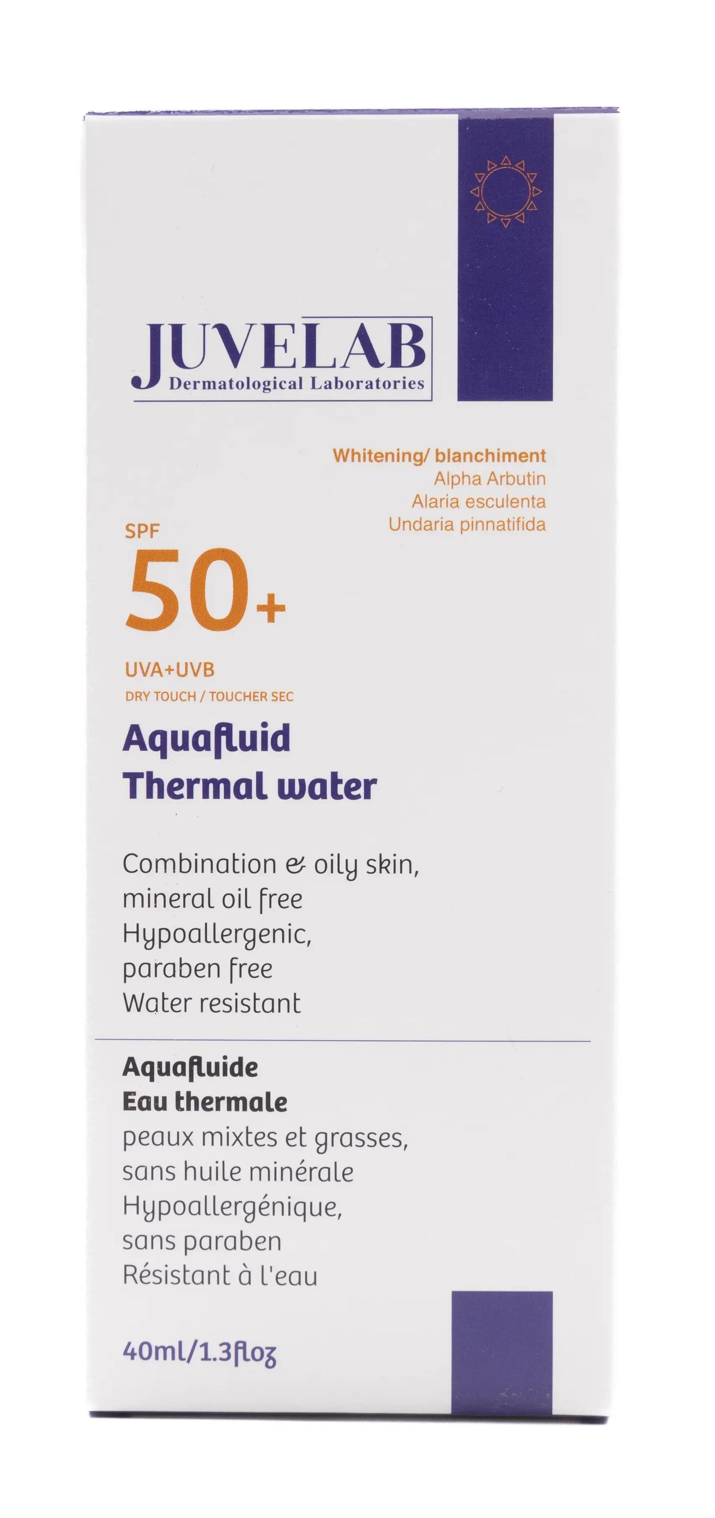 Juvelab Spf 50+ Whitening  Aqua Fluid 40 Ml