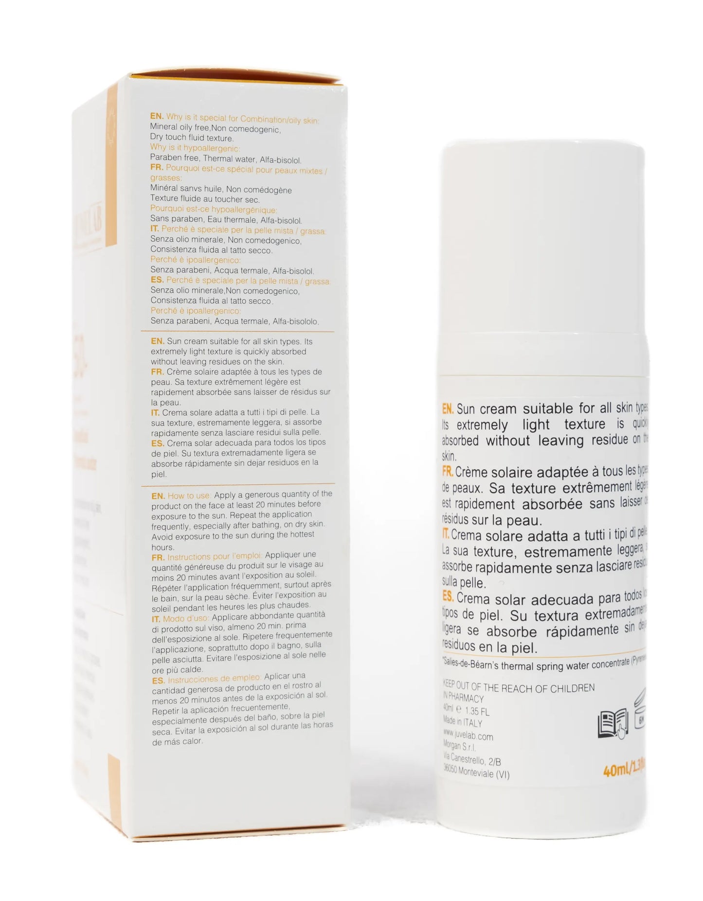 Juvelab SPF 50+ Aqua Fluid 40 ML