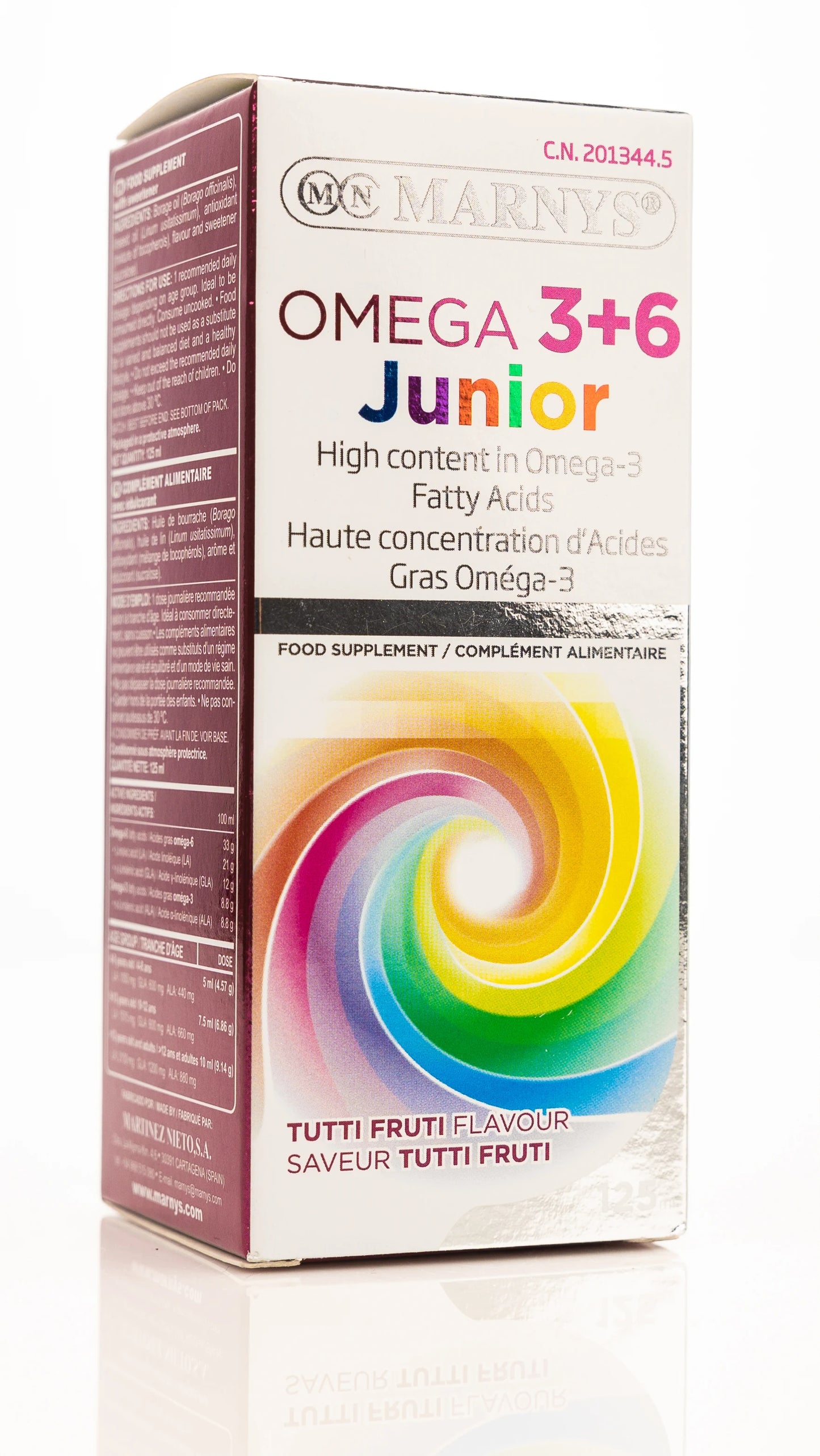 Marnys Omega 3+6 Junior Syrup 125 ml