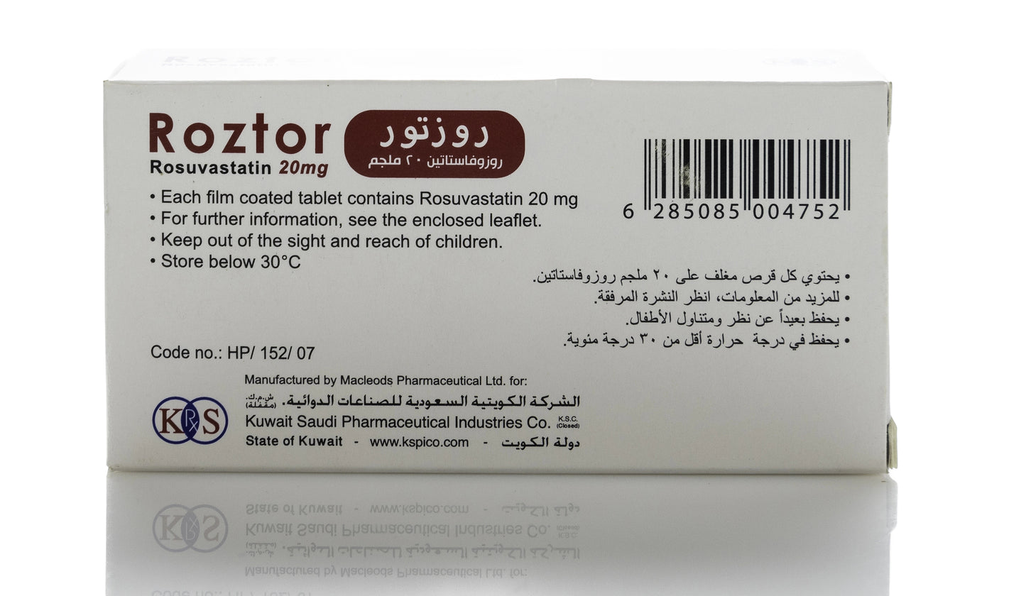 Roztor 20Mg 28 Tablets