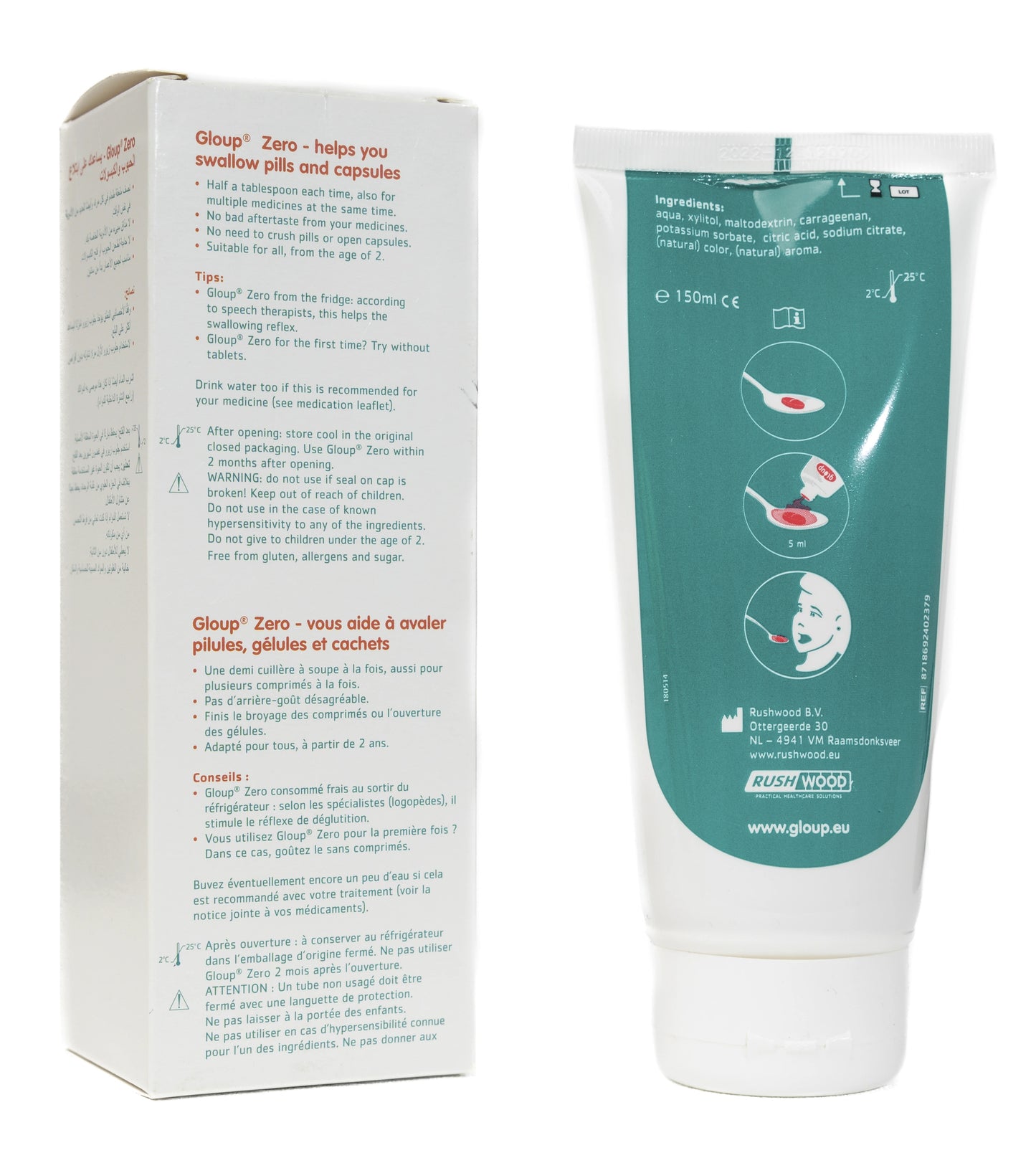 Gloup Zero Swallowing Gel For Medicines 150 Ml