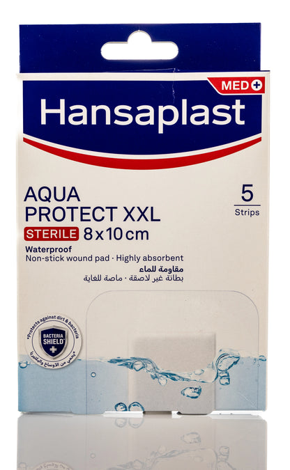 Hansaplast Aqua Protect XXL Sterile 8X10Cm 5 Pieces