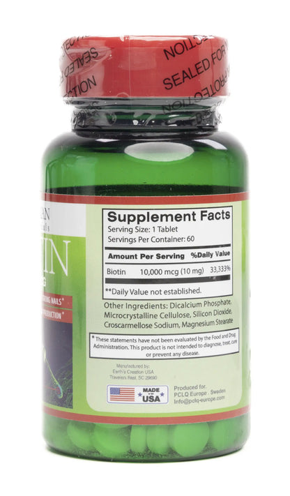 Human Essentials Biotin 10000Mcg 60 Tablet
