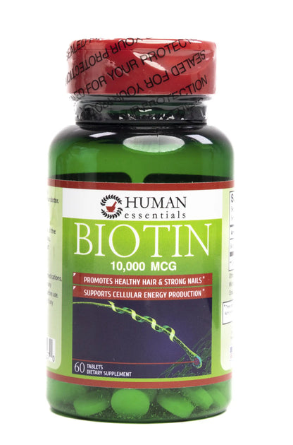 Human Essentials Biotin 10000Mcg 60 Tablet