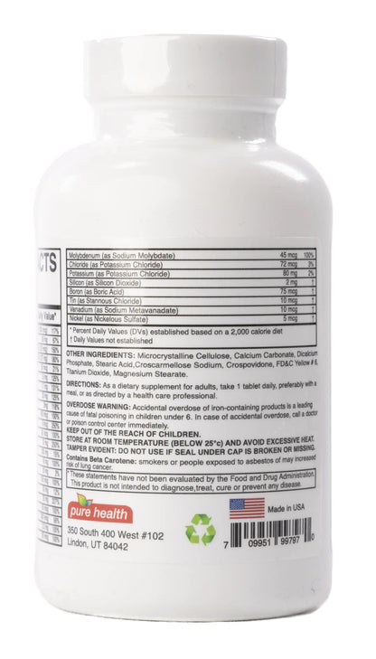 Pure Health Pure One Daily A-Z Plus multivitamins & Multiminerals 60 Tablets