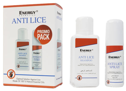 Energy Cosmetics Anti Lice Promo Pack (Shampoo 250 Ml + Protective Spray 100 Ml)