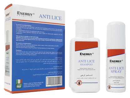 Energy Cosmetics Anti Lice Promo Pack (Shampoo 250 Ml + Protective Spray 100 Ml)
