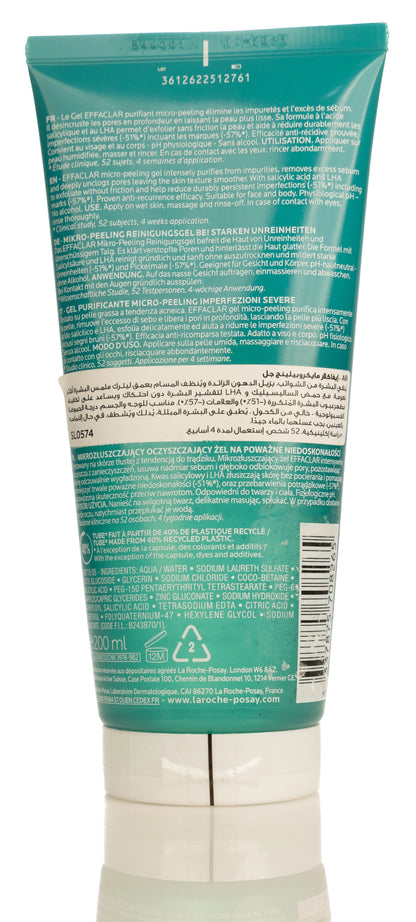 La Roche-Posay Effaclar Face  and Body Purifying Gel 200 Ml