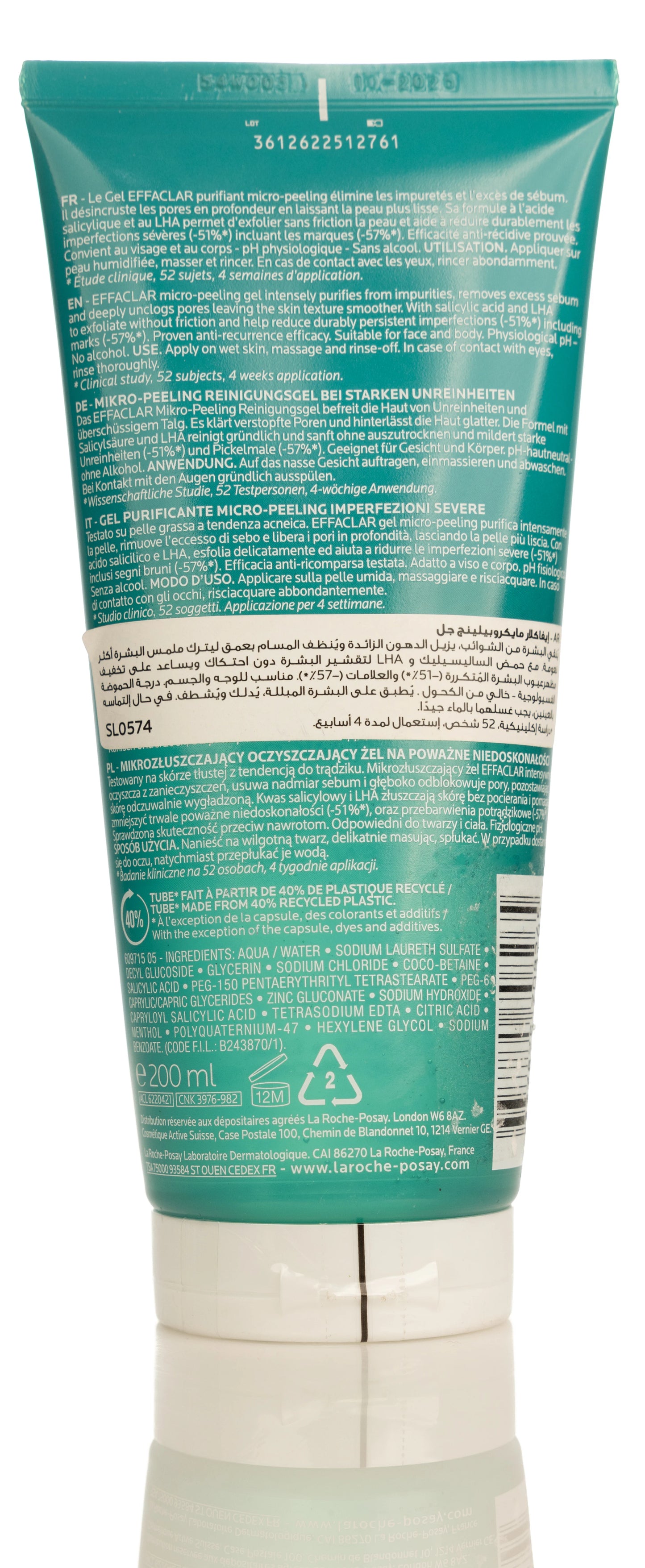 La Roche-Posay Effaclar Face  and Body Purifying Gel 200 Ml