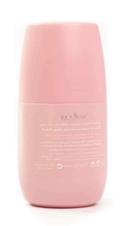 Beesline 72 Hours Whitening Roll On Deo Super Dry Jouri Rose 50 Ml