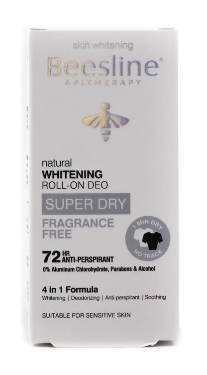 Beesline 72 Hours Whitening Roll On Deo Super Dry Fragrance Free 50 Ml