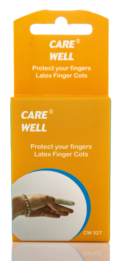 Care Well Latex Finger Cots [527]
