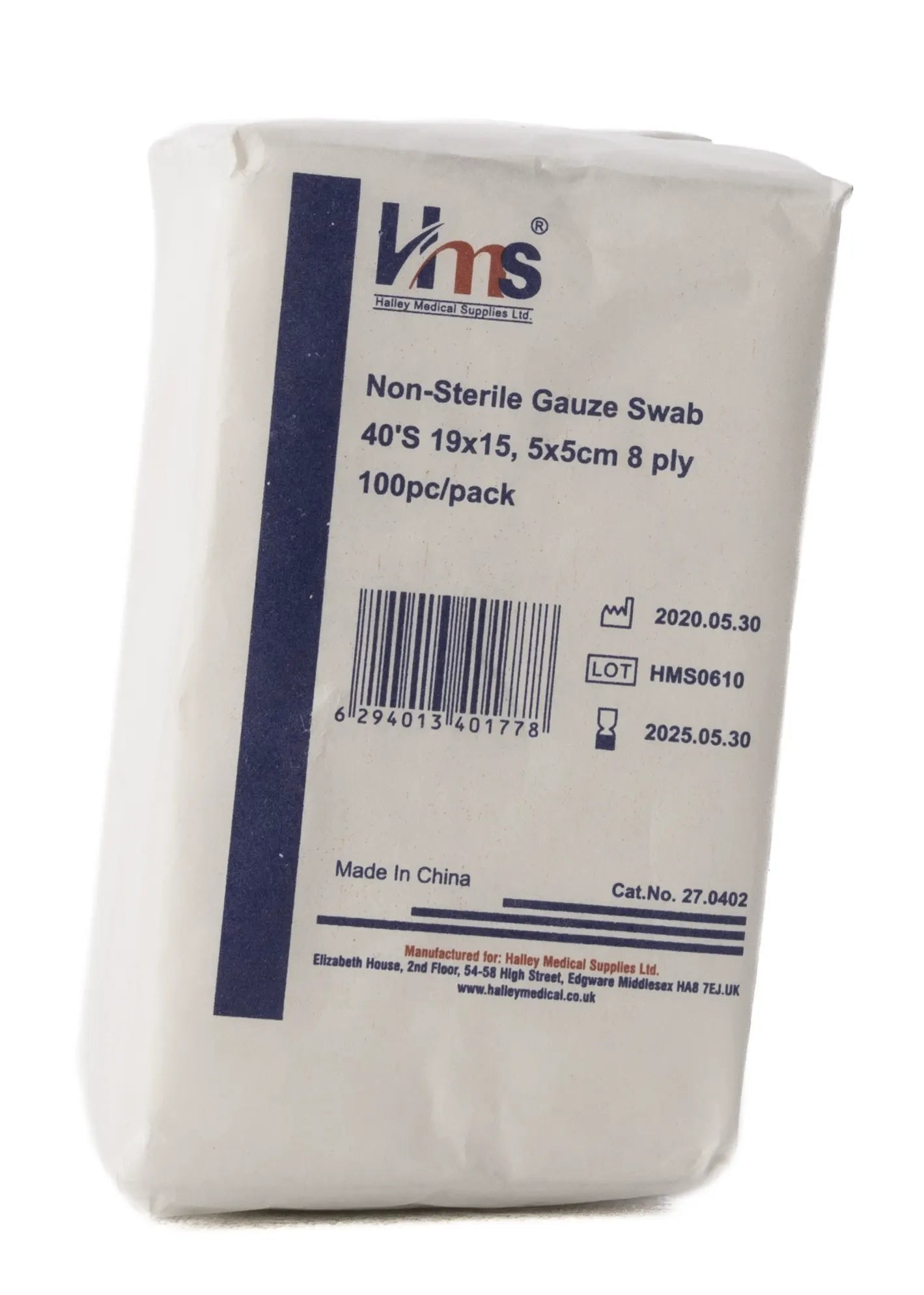 Ksp Stelix Non Sterile Gauze Swab  7.5X7.5 Cm 100 Pieces