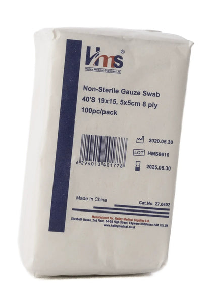 Ksp Stelix Non Sterile Gauze Swab  7.5X7.5 Cm 100 Pieces