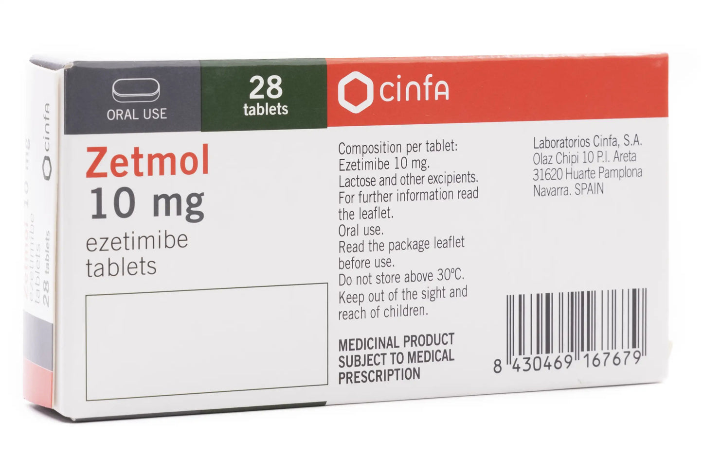Zetmol 10Mg 28Tablets