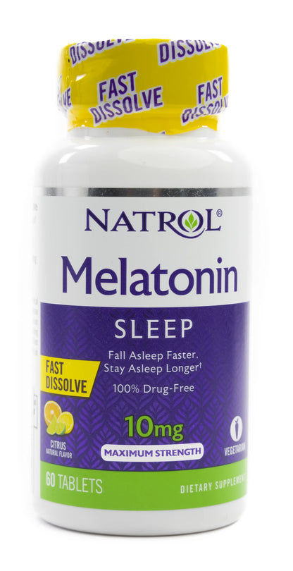 Natrol Melatonin Sleep 10 mg  60 Fast Dissolve Tabets [Citrus]