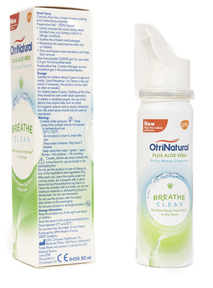 Otrinatural  Aloe Vera Nasal Spray 50Ml