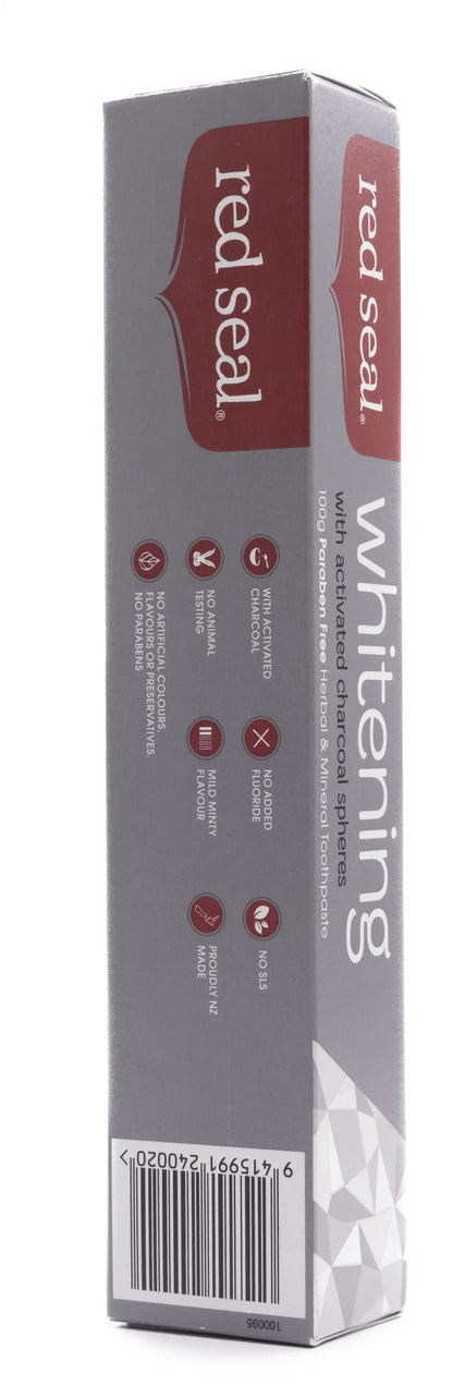 Red Seal Whitening With Activated Charcoal Toothpaste 100g