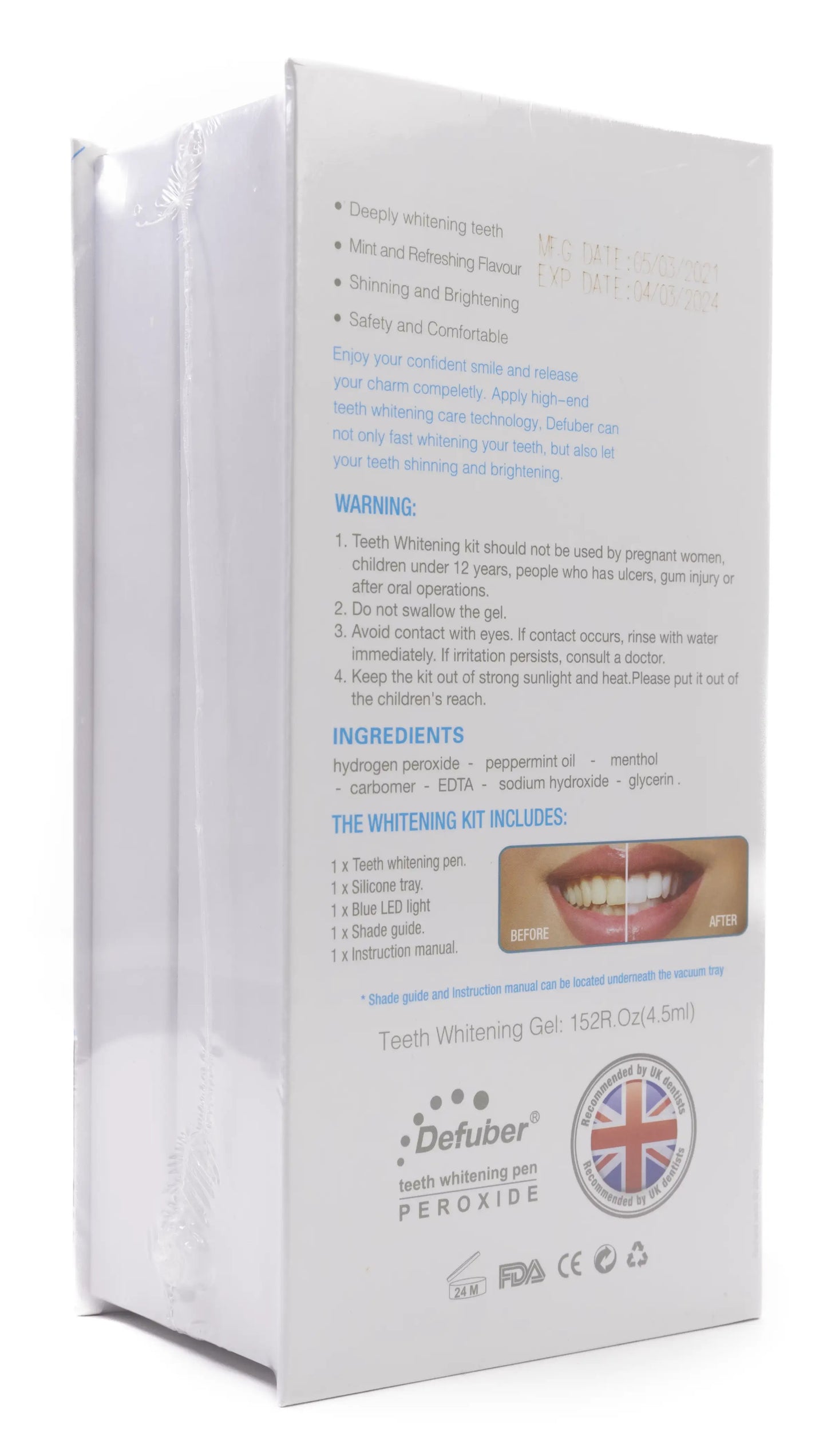 Defuber Teeth Whitening Pen With Light