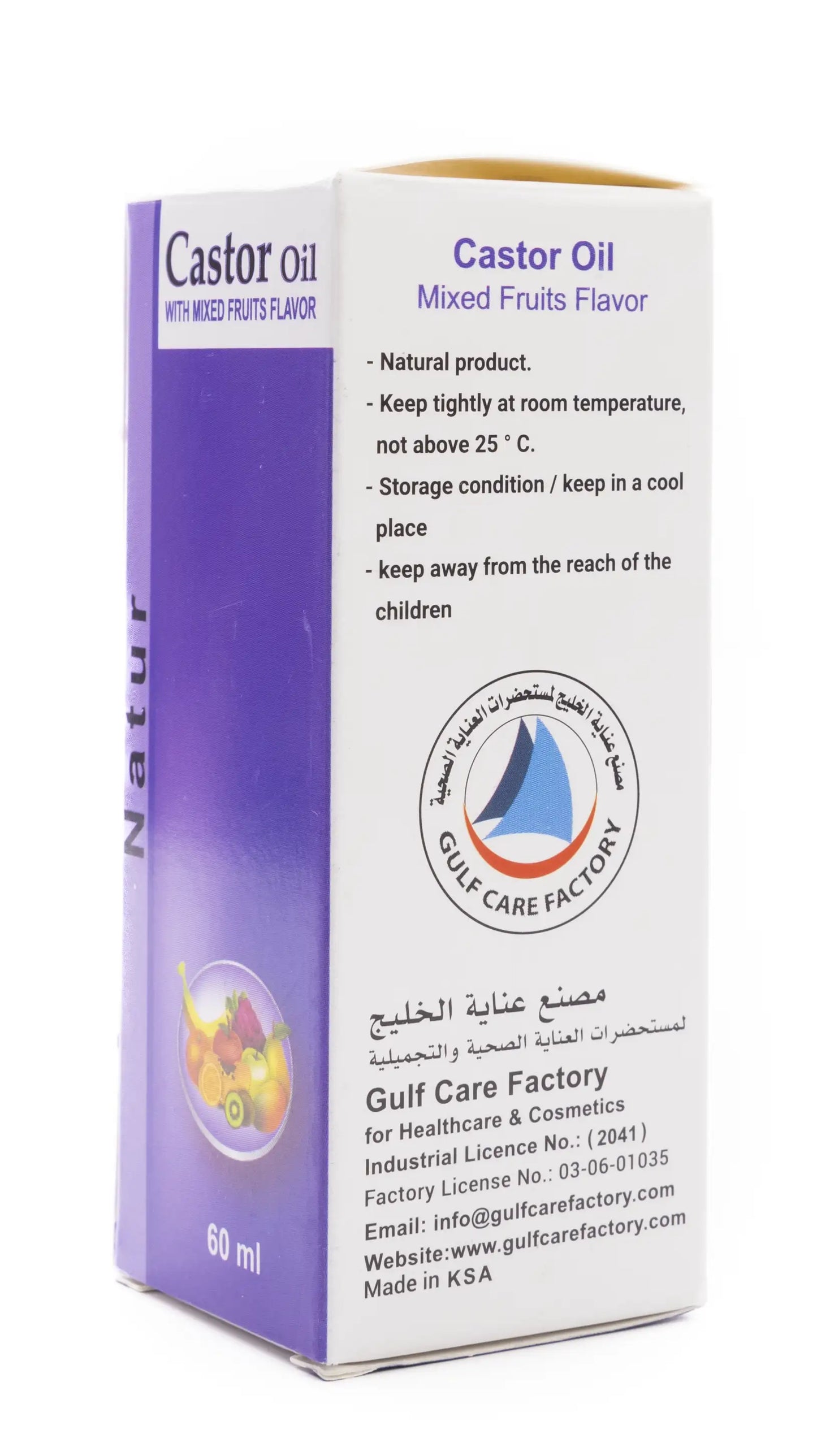 Natur Castor Oil Mixed Fruits 60Ml