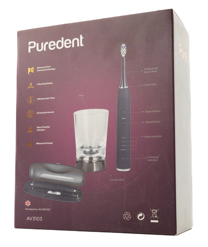 Puredent Dual Cleaning 9000 Rotating Toothbrush-AV3110
