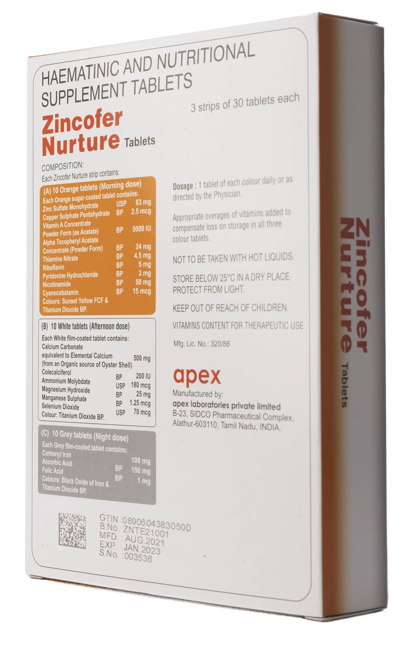 Zincofer Nurture 90 Tablets