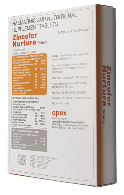 Zincofer Nurture 90 Tablets