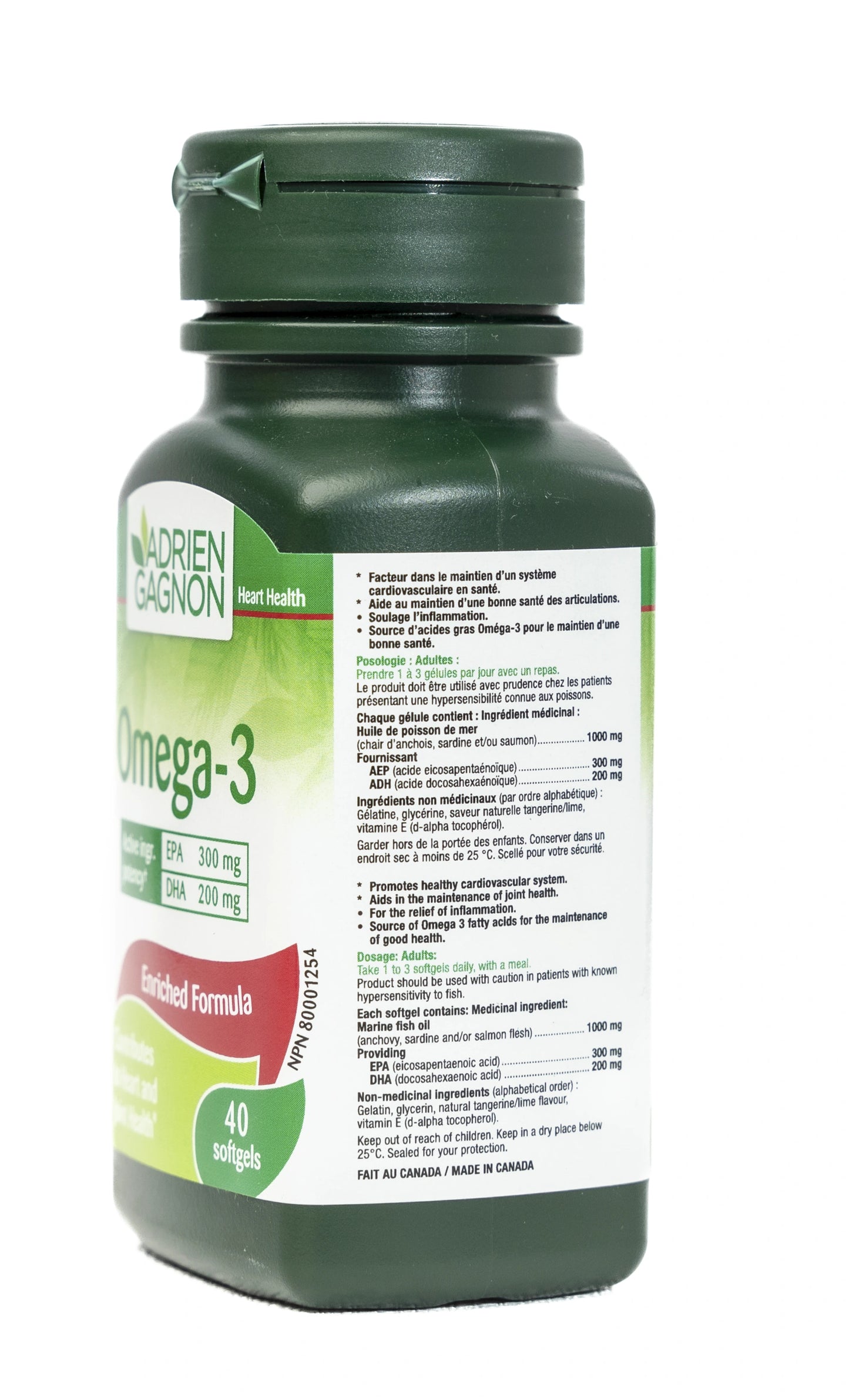 Adrien Gagnon Omega-3 40 Capsule