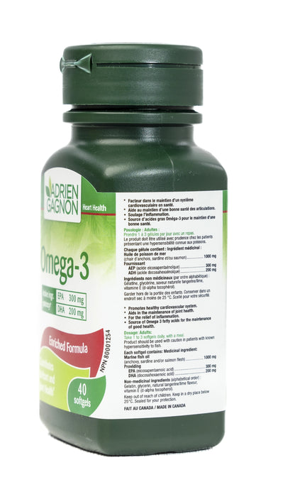 Adrien Gagnon Omega-3 40 Capsule