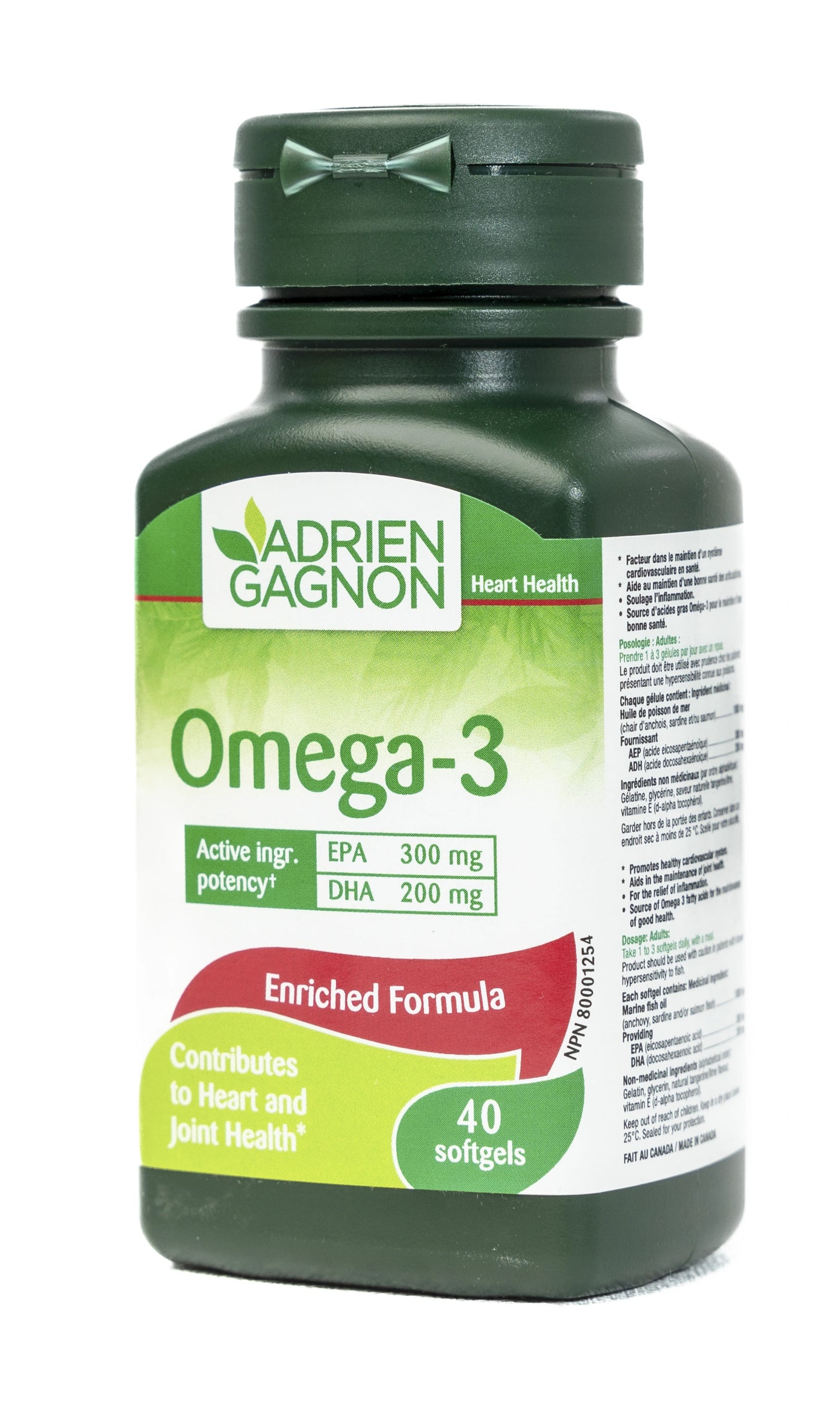 Adrien Gagnon Omega-3 40 Capsule