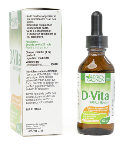 Adrien Gagnon D.Vita[Vitamin-D3] 400IU Drops 50Ml