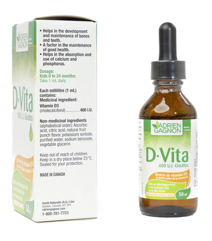 Adrien Gagnon D.Vita[Vitamin-D3] 400IU Drops 50Ml