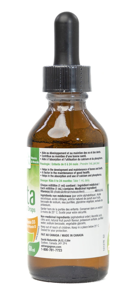 Adrien Gagnon D.Vita[Vitamin-D3] 400IU Drops 50Ml