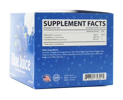Us-Nutri Blue Juice 60 Sticks