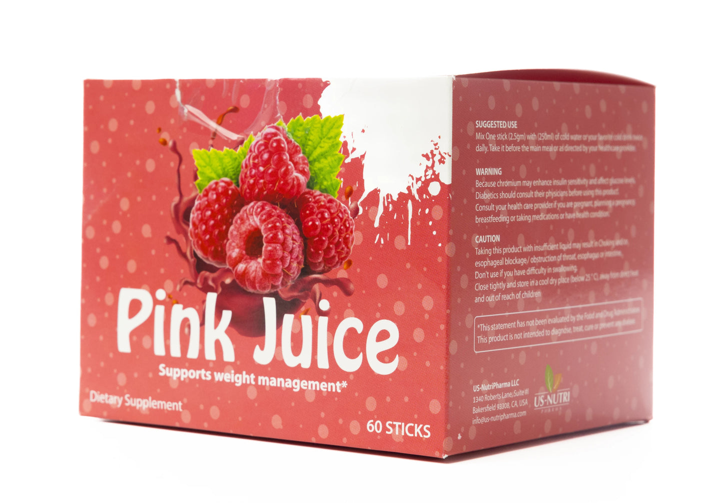 Us-Nutri Pink Juice 60 Sticks